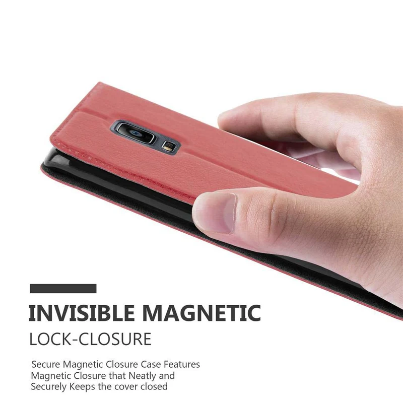 Cadorabo Hülle kompatibel mit Samsung Galaxy NOTE EDGE Schutzhülle mit Magnetverschluss, Standfunktion und 2 Sichtfenstern