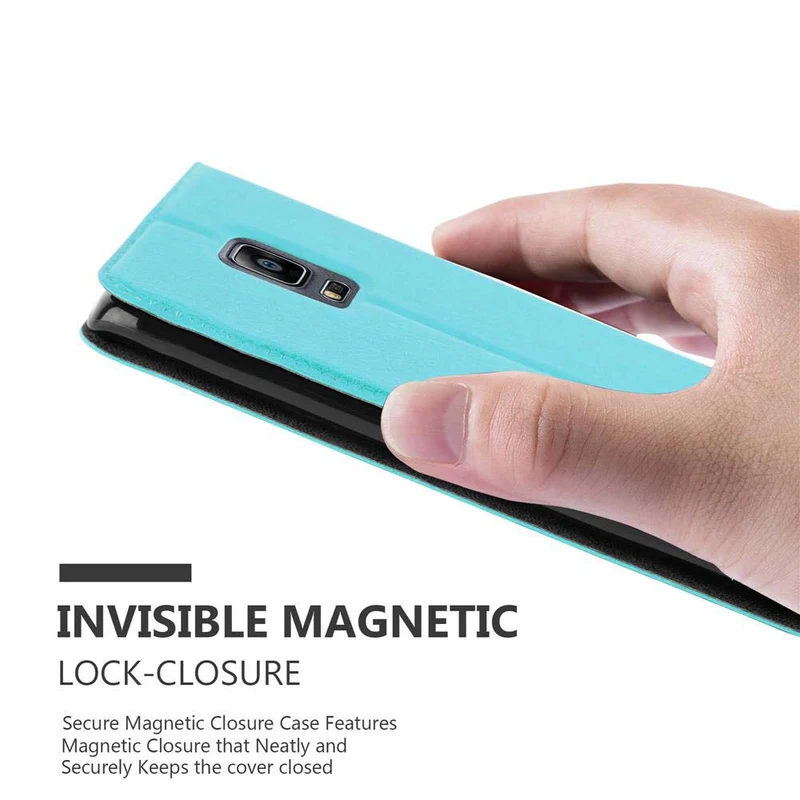 Cadorabo Hülle kompatibel mit Samsung Galaxy NOTE EDGE Schutzhülle mit Magnetverschluss, Standfunktion und 2 Sichtfenstern
