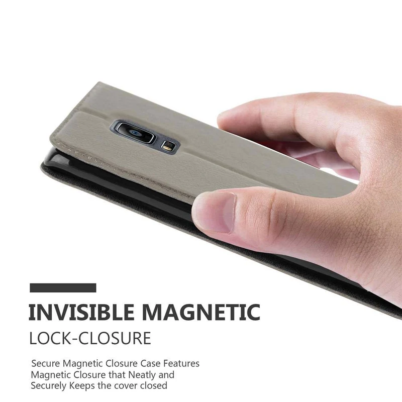 Cadorabo Hülle kompatibel mit Samsung Galaxy NOTE EDGE Schutzhülle mit Magnetverschluss, Standfunktion und 2 Sichtfenstern