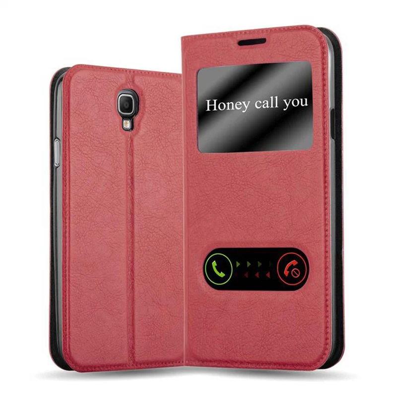 Cadorabo Hülle kompatibel mit Samsung Galaxy NOTE 3 NEO Schutzhülle mit Magnetverschluss, Standfunktion und 2 Sichtfenstern