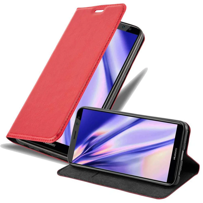 Cadorabo Hülle kompatibel mit Huawei MATE 10 LITE Schutzhülle mit Magnetverschluss, Standfunktion und Kartenfach