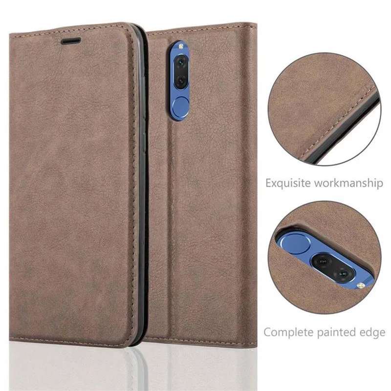 Cadorabo Hülle kompatibel mit Huawei MATE 10 LITE Schutzhülle mit Magnetverschluss, Standfunktion und Kartenfach