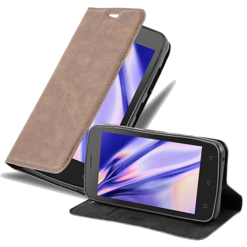 Cadorabo Hülle kompatibel mit Lenovo A PLUS Schutzhülle mit Magnetverschluss, Standfunktion und Kartenfach