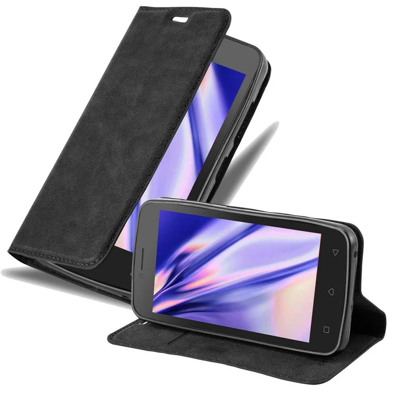 Cadorabo Hülle kompatibel mit Lenovo A PLUS Schutzhülle mit Magnetverschluss, Standfunktion und Kartenfach