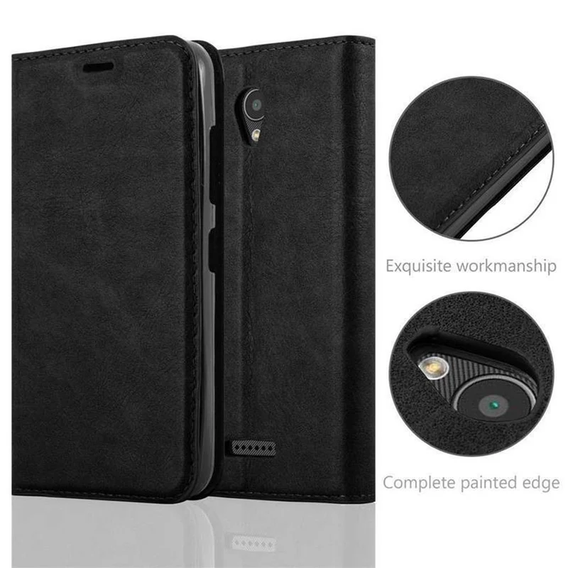 Cadorabo Hülle kompatibel mit Lenovo A PLUS Schutzhülle mit Magnetverschluss, Standfunktion und Kartenfach