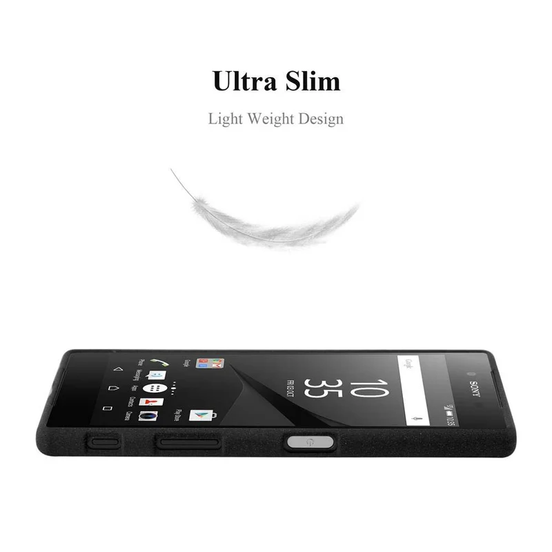 Cadorabo Hülle kompatibel mit Sony Xperia Z5 Schutzhülle aus flexiblem TPU Silikon