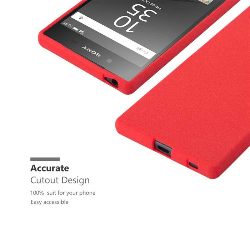 Cadorabo Hülle kompatibel mit Sony Xperia Z5 Schutzhülle aus flexiblem TPU Silikon
