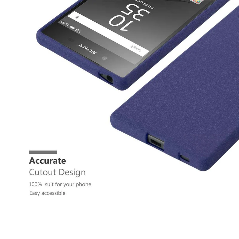 Cadorabo Hülle kompatibel mit Sony Xperia Z5 Schutzhülle aus flexiblem TPU Silikon