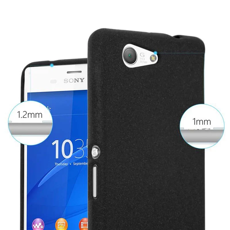 Cadorabo Hülle kompatibel mit Sony Xperia Z3 COMPACT Schutzhülle aus flexiblem TPU Silikon
