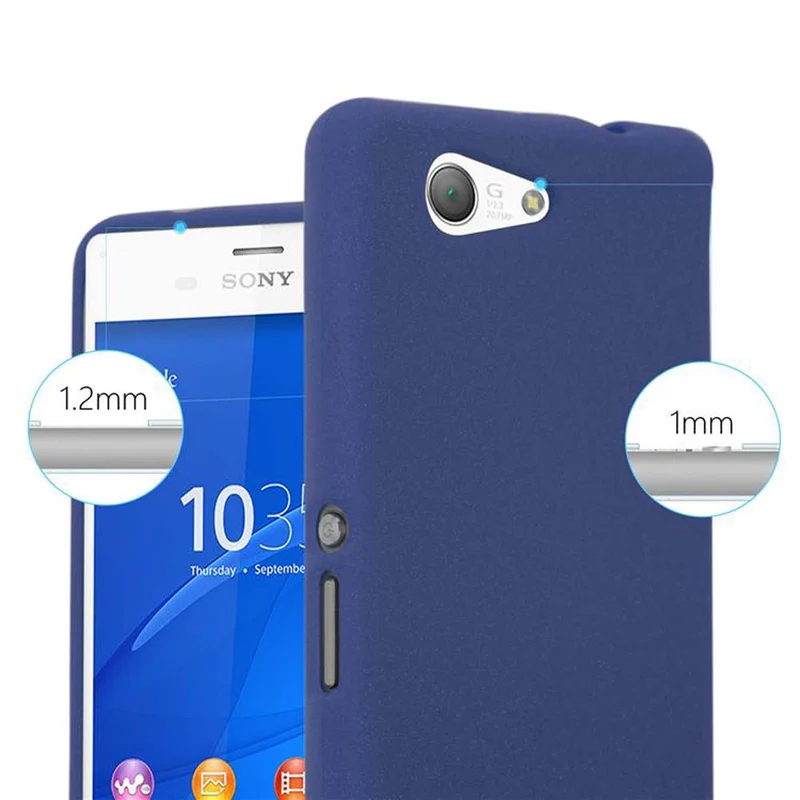 Cadorabo Hülle kompatibel mit Sony Xperia Z3 COMPACT Schutzhülle aus flexiblem TPU Silikon
