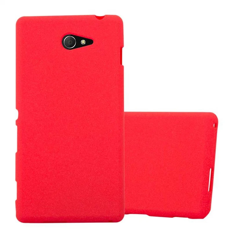 Cadorabo Hülle kompatibel mit Sony Xperia M2 / M2 AQUA Schutzhülle aus flexiblem TPU Silikon