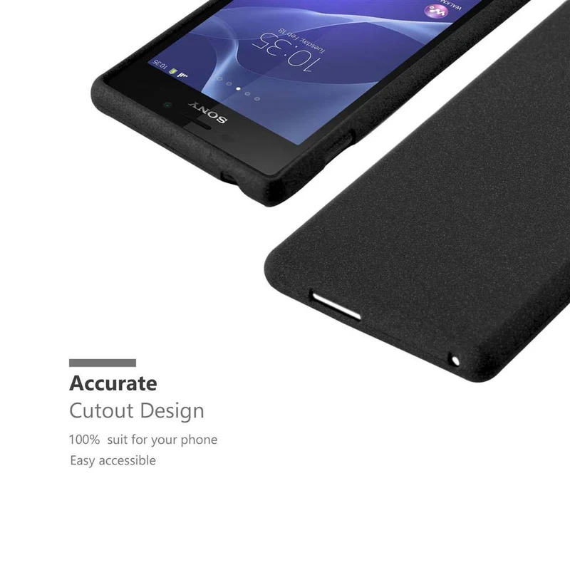 Cadorabo Hülle kompatibel mit Sony Xperia M2 / M2 AQUA Schutzhülle aus flexiblem TPU Silikon