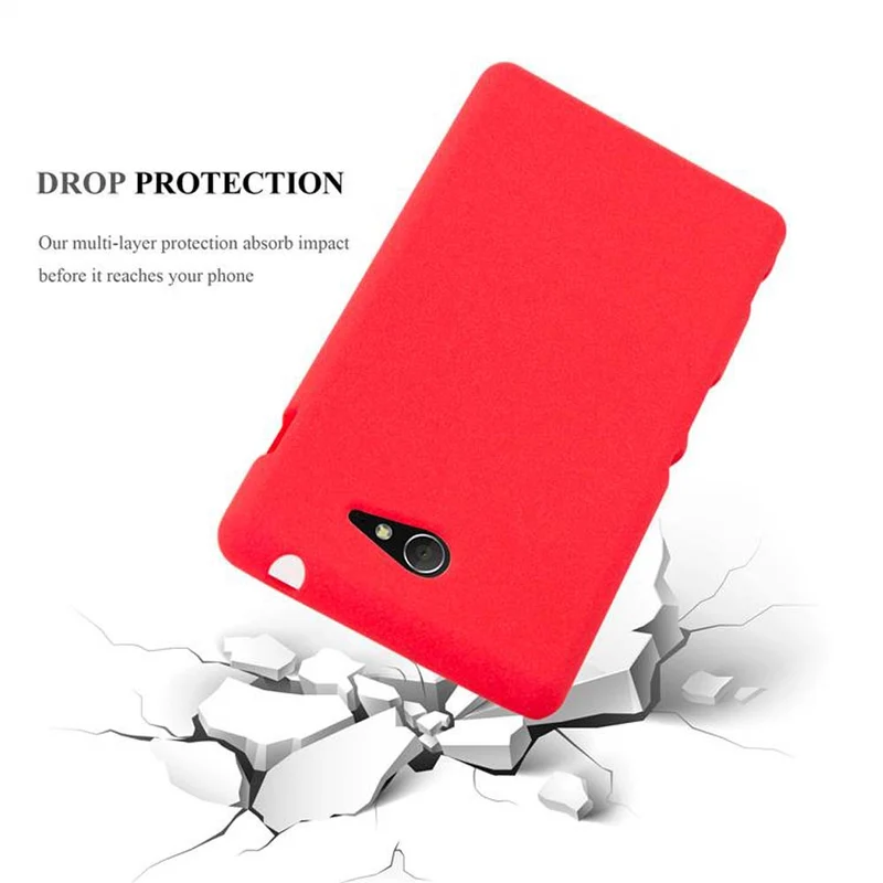 Cadorabo Hülle kompatibel mit Sony Xperia M2 / M2 AQUA Schutzhülle aus flexiblem TPU Silikon