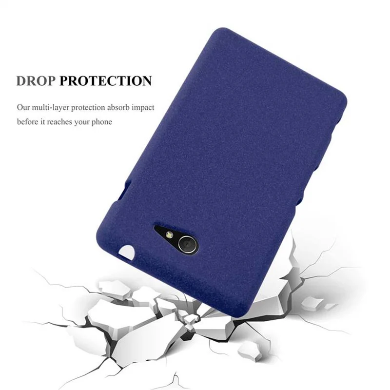 Cadorabo Hülle kompatibel mit Sony Xperia M2 / M2 AQUA Schutzhülle aus flexiblem TPU Silikon