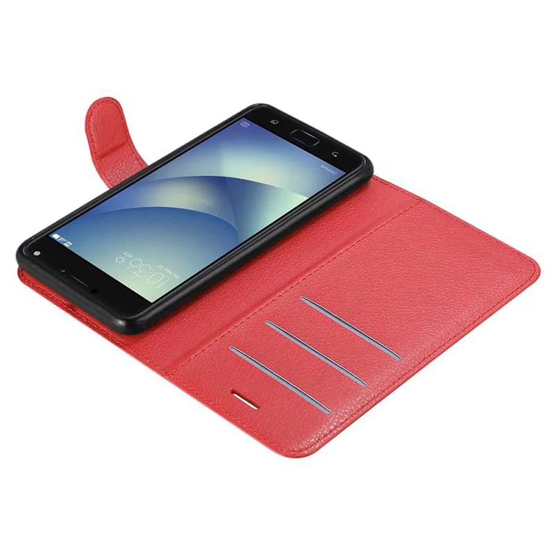 Cadorabo Hülle kompatibel mit Asus ZenFone 4 PRO Schutzhülle mit Magnetverschluss, Standfunktion und Kartenfach