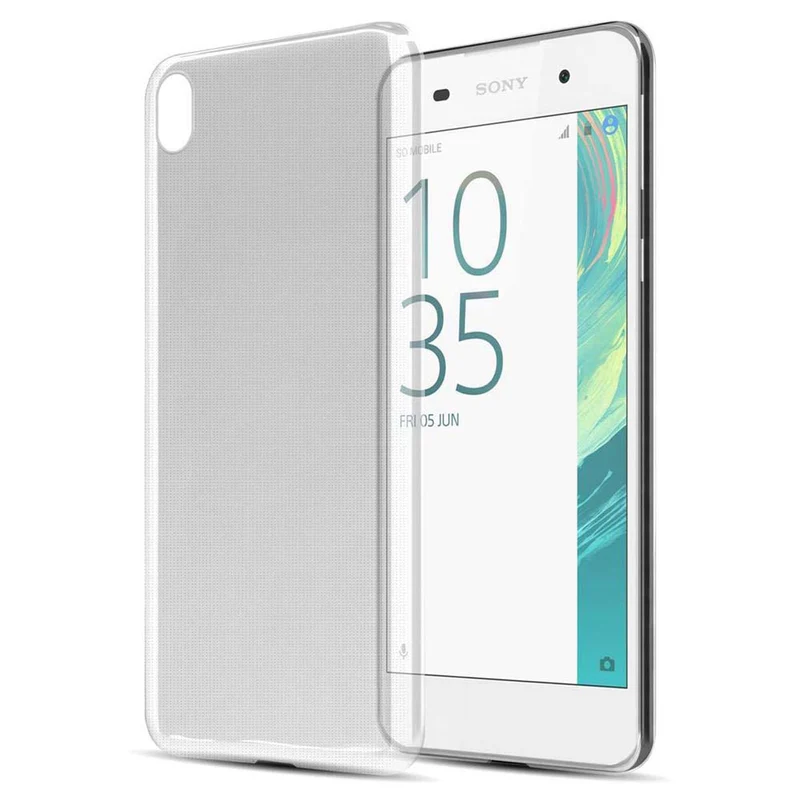 Cadorabo Hülle kompatibel mit Sony Xperia E5 Schutzhülle aus flexiblem TPU Silikon