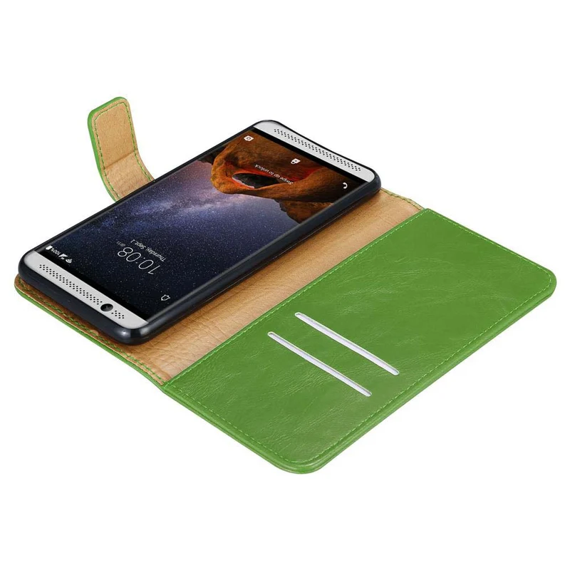 Cadorabo Hülle kompatibel mit ZTE Axon 7 Schutzhülle mit Magnetverschluss, Standfunktion und Kartenfach