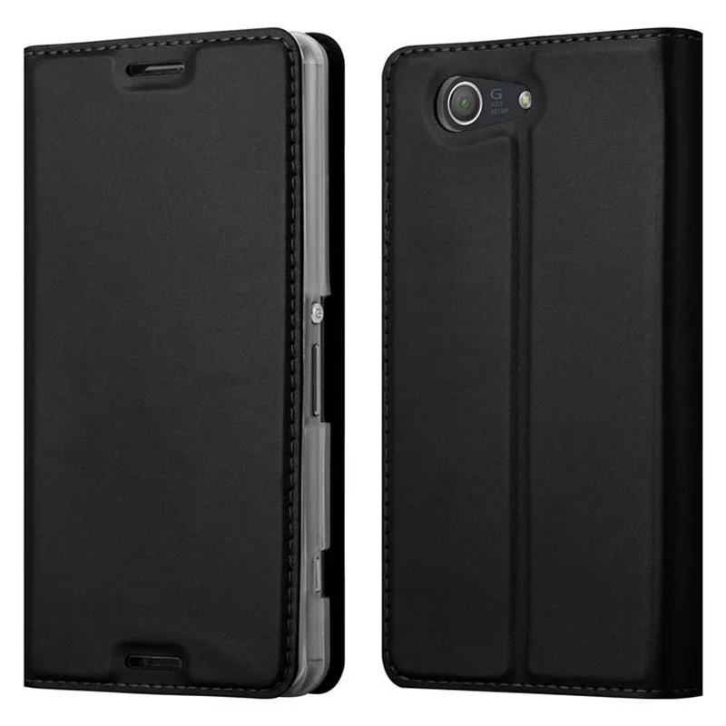 Cadorabo Hülle kompatibel mit Sony Xperia Z3 COMPACT Schutzhülle mit Magnetverschluss, Standfunktion und Kartenfach