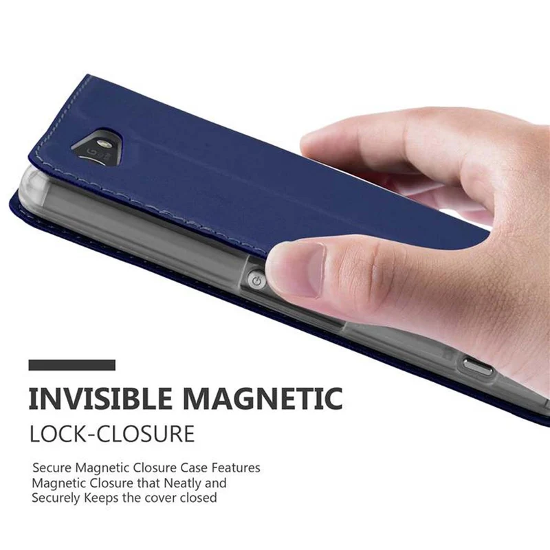 Cadorabo Hülle kompatibel mit Sony Xperia Z3 COMPACT Schutzhülle mit Magnetverschluss, Standfunktion und Kartenfach