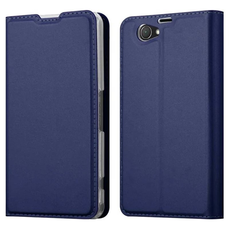 Cadorabo Hülle kompatibel mit Sony Xperia Z1 COMPACT Schutzhülle mit Magnetverschluss, Standfunktion und Kartenfach