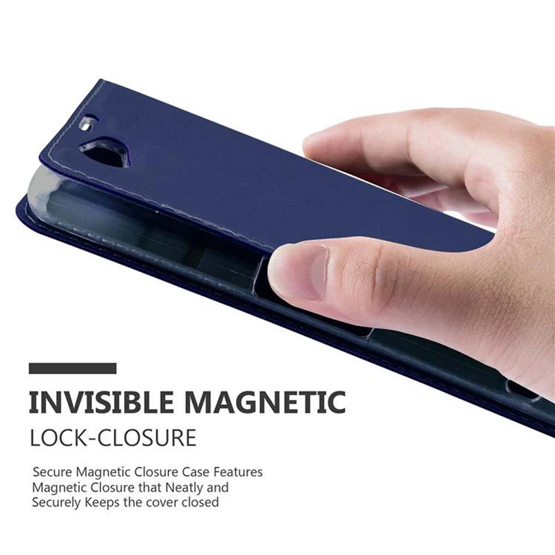 Cadorabo Hülle kompatibel mit Sony Xperia Z1 COMPACT Schutzhülle mit Magnetverschluss, Standfunktion und Kartenfach