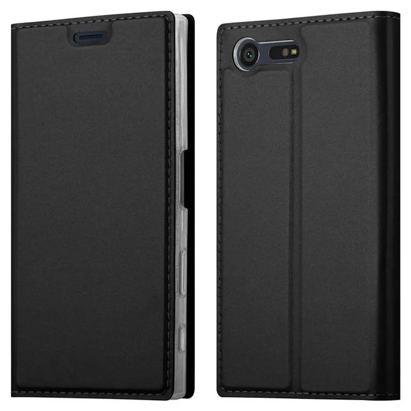 Cadorabo Hülle kompatibel mit Sony Xperia X COMPACT Schutzhülle mit Magnetverschluss, Standfunktion und Kartenfach