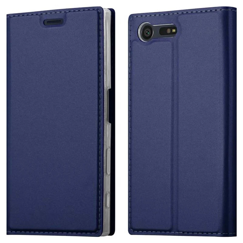 Cadorabo Hülle kompatibel mit Sony Xperia X COMPACT Schutzhülle mit Magnetverschluss, Standfunktion und Kartenfach