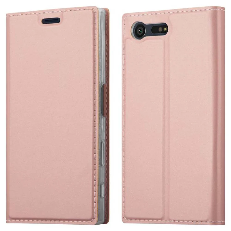 Cadorabo Hülle kompatibel mit Sony Xperia X COMPACT Schutzhülle mit Magnetverschluss, Standfunktion und Kartenfach