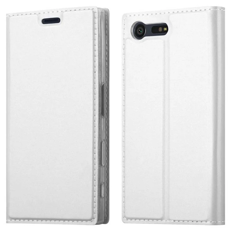 Cadorabo Hülle kompatibel mit Sony Xperia X COMPACT Schutzhülle mit Magnetverschluss, Standfunktion und Kartenfach