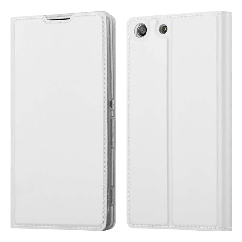 Cadorabo Hülle kompatibel mit Sony Xperia M5 Schutzhülle mit Magnetverschluss, Standfunktion und Kartenfach