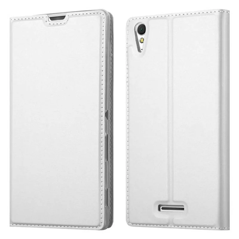 Cadorabo Hülle kompatibel mit Sony Xperia T3 Schutzhülle mit Magnetverschluss, Standfunktion und Kartenfach