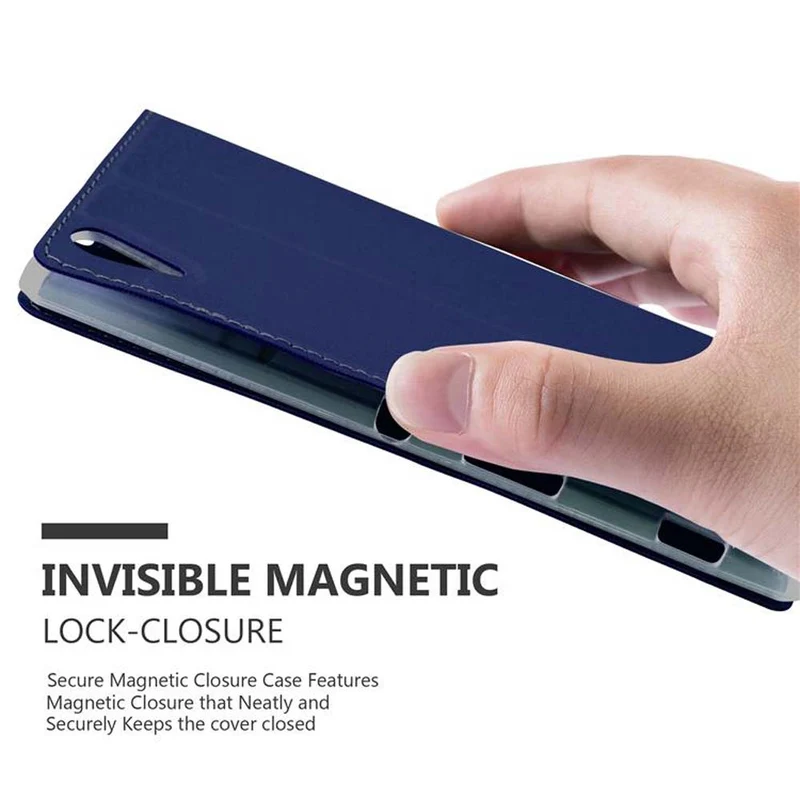 Cadorabo Hülle kompatibel mit Sony Xperia T3 Schutzhülle mit Magnetverschluss, Standfunktion und Kartenfach