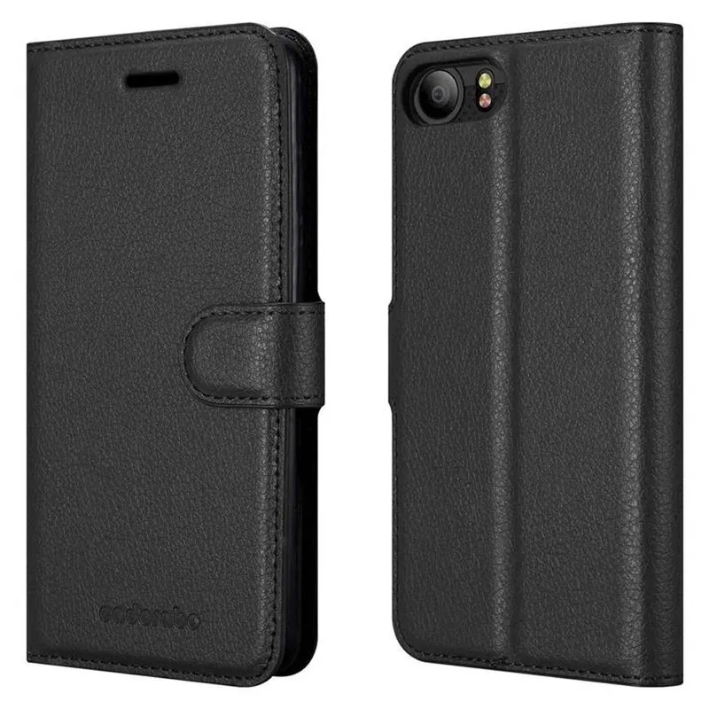 Cadorabo Hülle kompatibel mit Blackberry KEYONE Schutzhülle mit Magnetverschluss, Standfunktion und Kartenfach