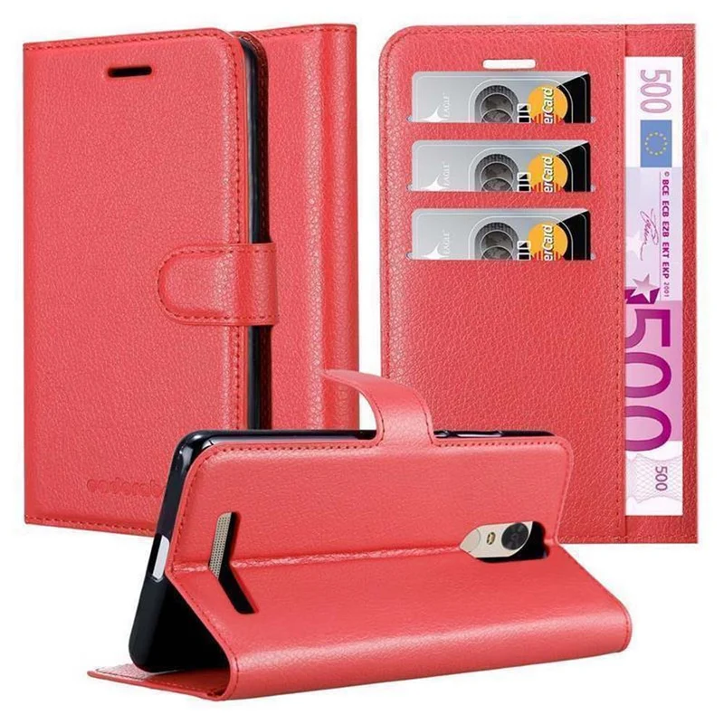 Cadorabo Hülle kompatibel mit Xiaomi RedMi NOTE 3 Schutzhülle mit Magnetverschluss, Standfunktion und Kartenfach
