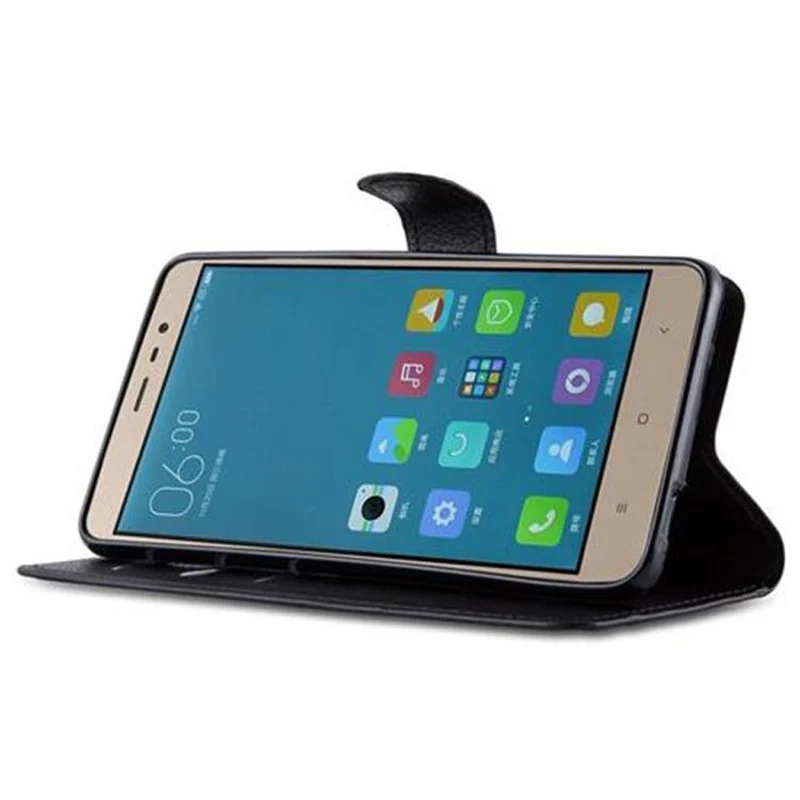 Cadorabo Hülle kompatibel mit Xiaomi RedMi NOTE 3 Schutzhülle mit Magnetverschluss, Standfunktion und Kartenfach