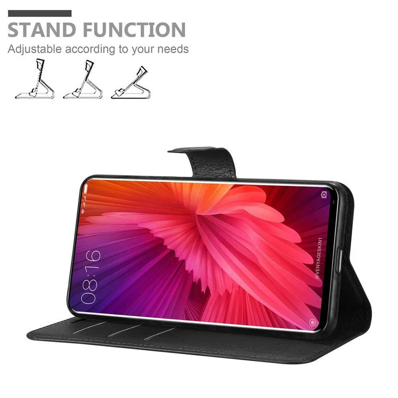 Cadorabo Hülle kompatibel mit Xiaomi Mi MIX 2 Schutzhülle mit Magnetverschluss, Standfunktion und Kartenfach