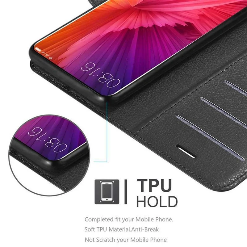 Cadorabo Hülle kompatibel mit Xiaomi Mi MIX 2 Schutzhülle mit Magnetverschluss, Standfunktion und Kartenfach