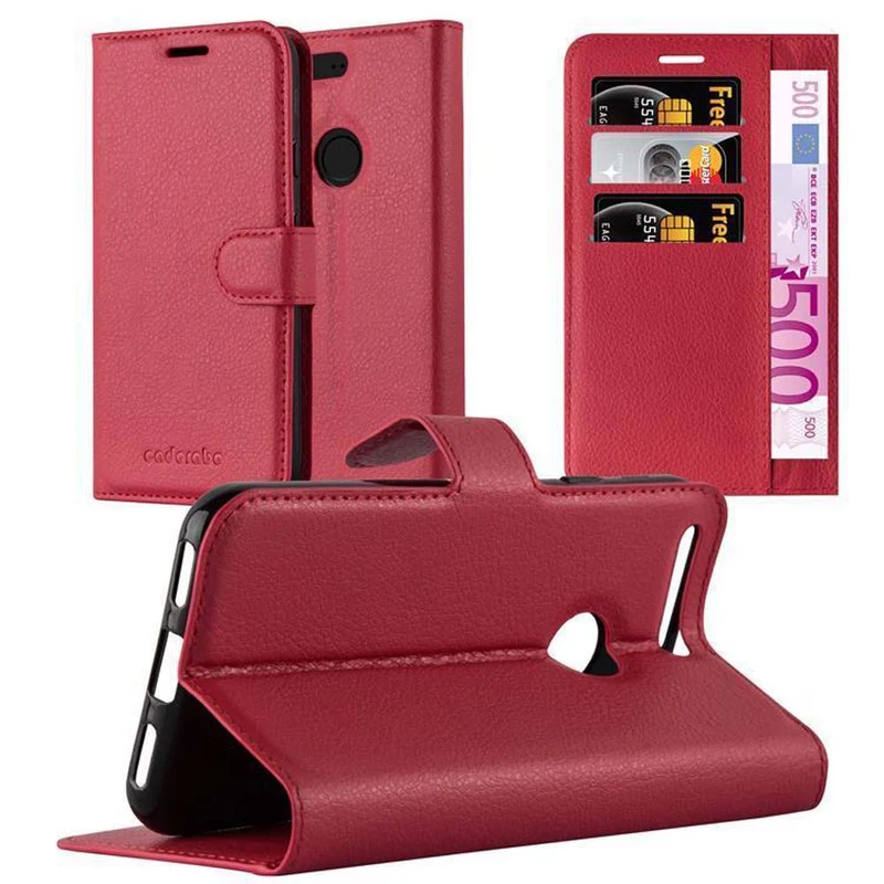 Cadorabo Hülle kompatibel mit Google PIXEL XL Schutzhülle mit Magnetverschluss, Standfunktion und Kartenfach