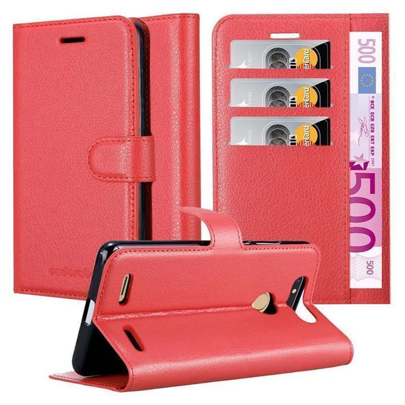 Cadorabo Hülle kompatibel mit ZTE Blade V8 MINI Schutzhülle mit Magnetverschluss, Standfunktion und Kartenfach