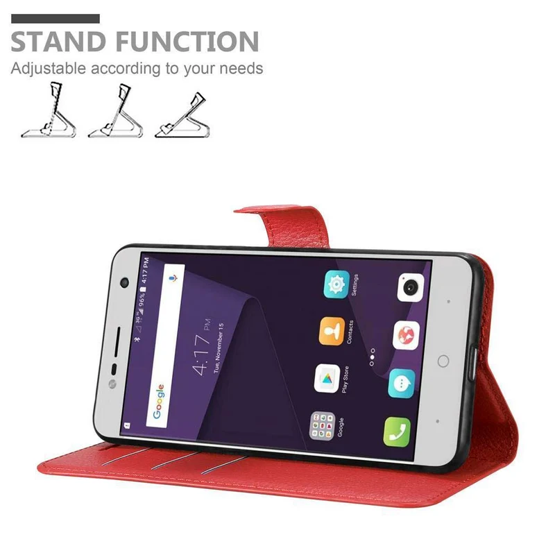 Cadorabo Hülle kompatibel mit ZTE Blade V8 MINI Schutzhülle mit Magnetverschluss, Standfunktion und Kartenfach