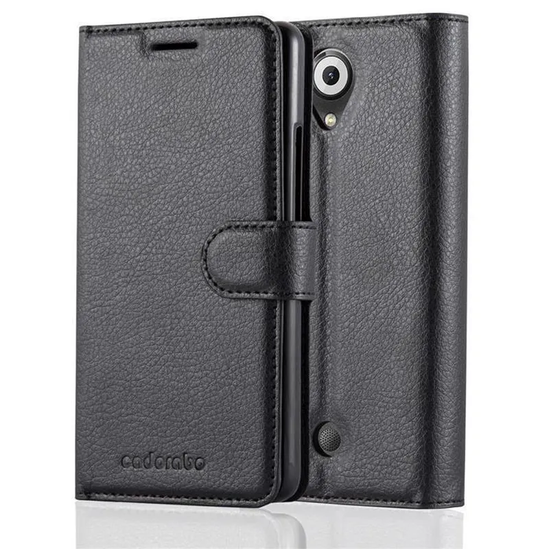 Cadorabo Hülle kompatibel mit WIKO U FEEL Schutzhülle mit Magnetverschluss, Standfunktion und Kartenfach