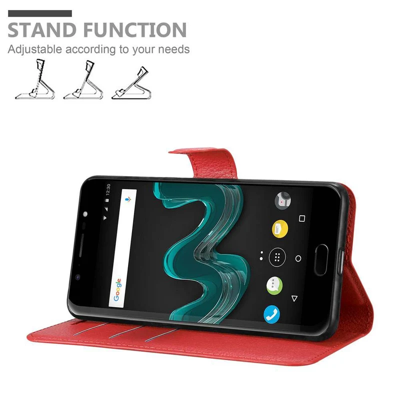 Cadorabo Hülle kompatibel mit WIKO WIM Schutzhülle mit Magnetverschluss, Standfunktion und Kartenfach