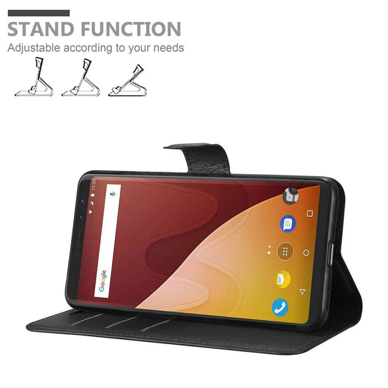 Cadorabo Hülle kompatibel mit WIKO VIEW PRIME Schutzhülle mit Magnetverschluss, Standfunktion und Kartenfach