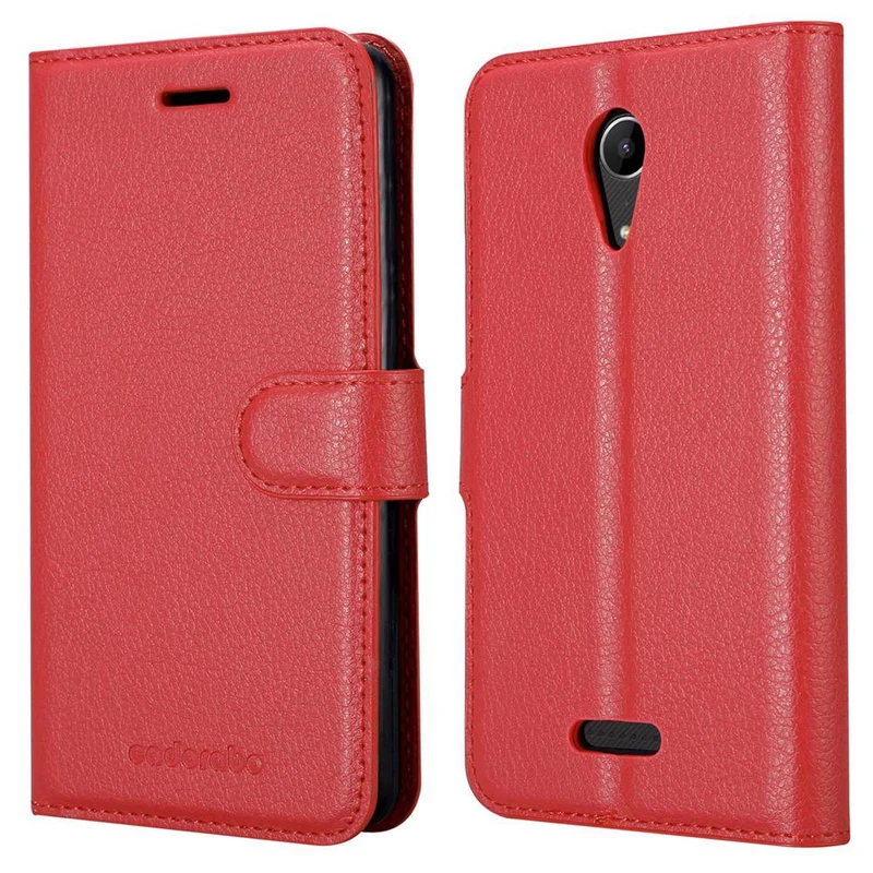 Cadorabo Hülle kompatibel mit WIKO TOMMY 2 Schutzhülle mit Magnetverschluss, Standfunktion und Kartenfach