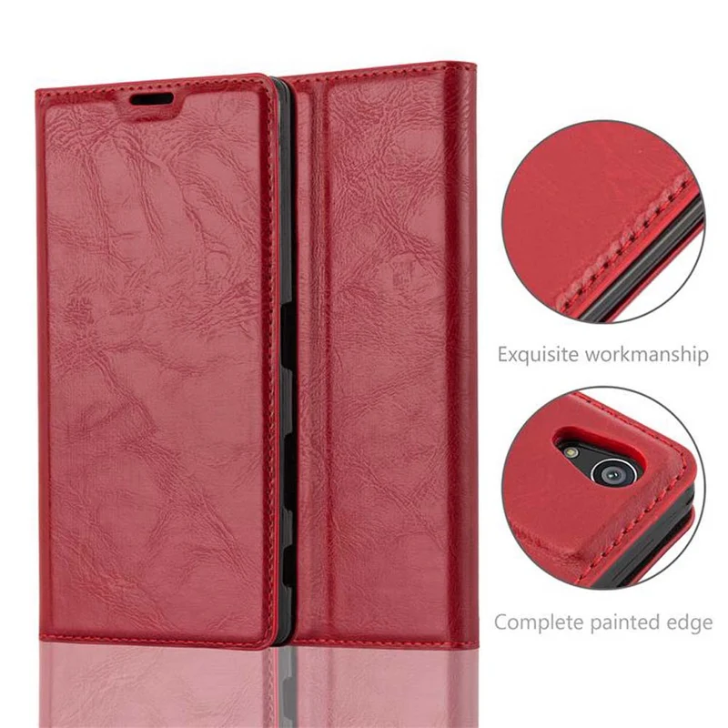 Cadorabo Hülle kompatibel mit Sony Xperia Z5 PREMIUM Schutzhülle mit Magnetverschluss, Standfunktion und Kartenfach
