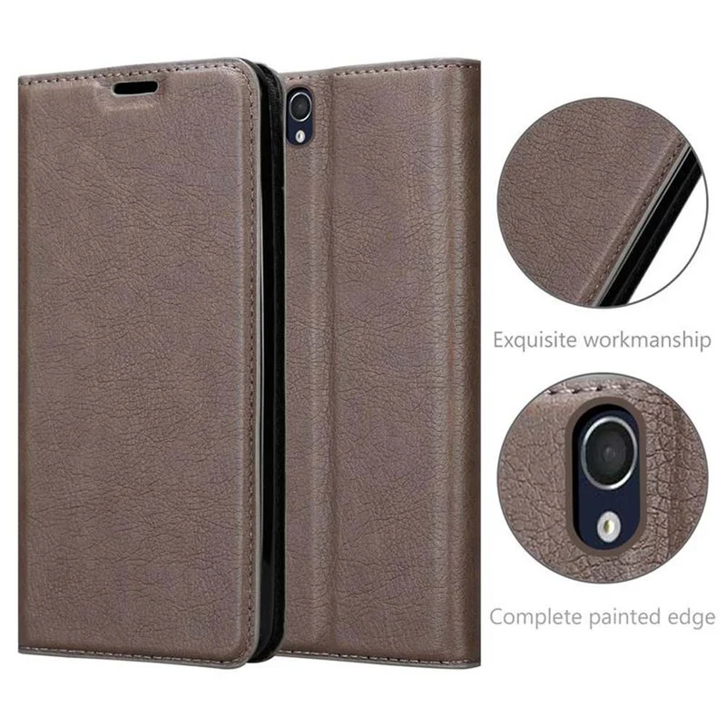 Cadorabo Hülle kompatibel mit Sony Xperia Z Schutzhülle mit Magnetverschluss, Standfunktion und Kartenfach