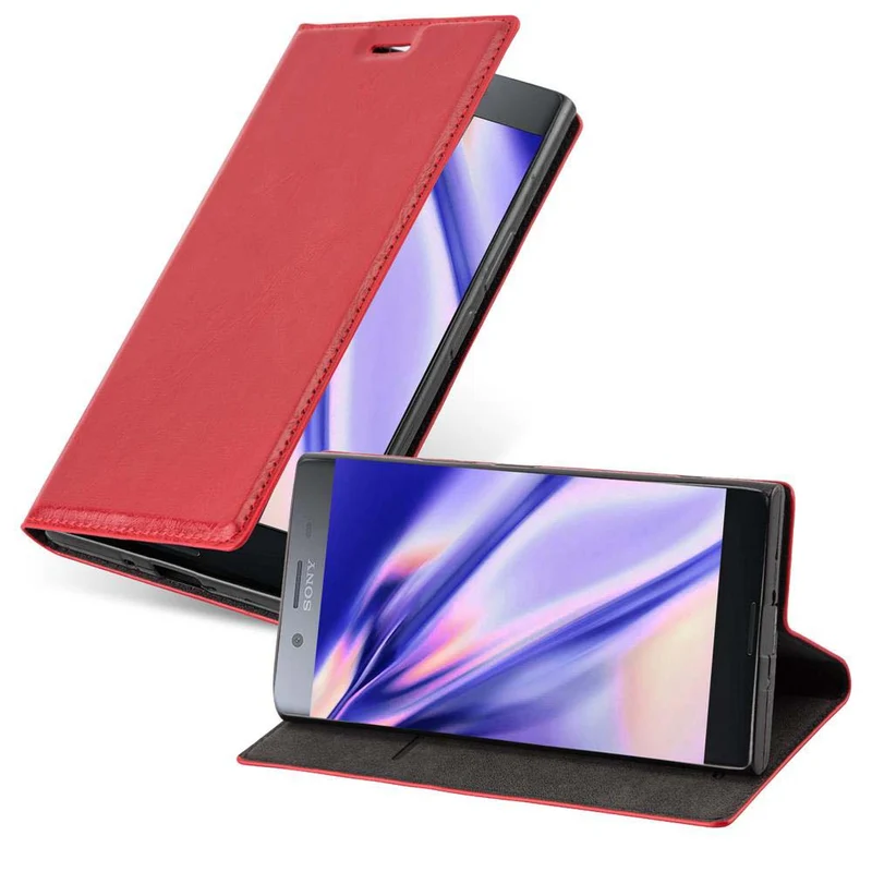 Cadorabo Hülle kompatibel mit Sony Xperia XZ PREMIUM Schutzhülle mit Magnetverschluss, Standfunktion und Kartenfach
