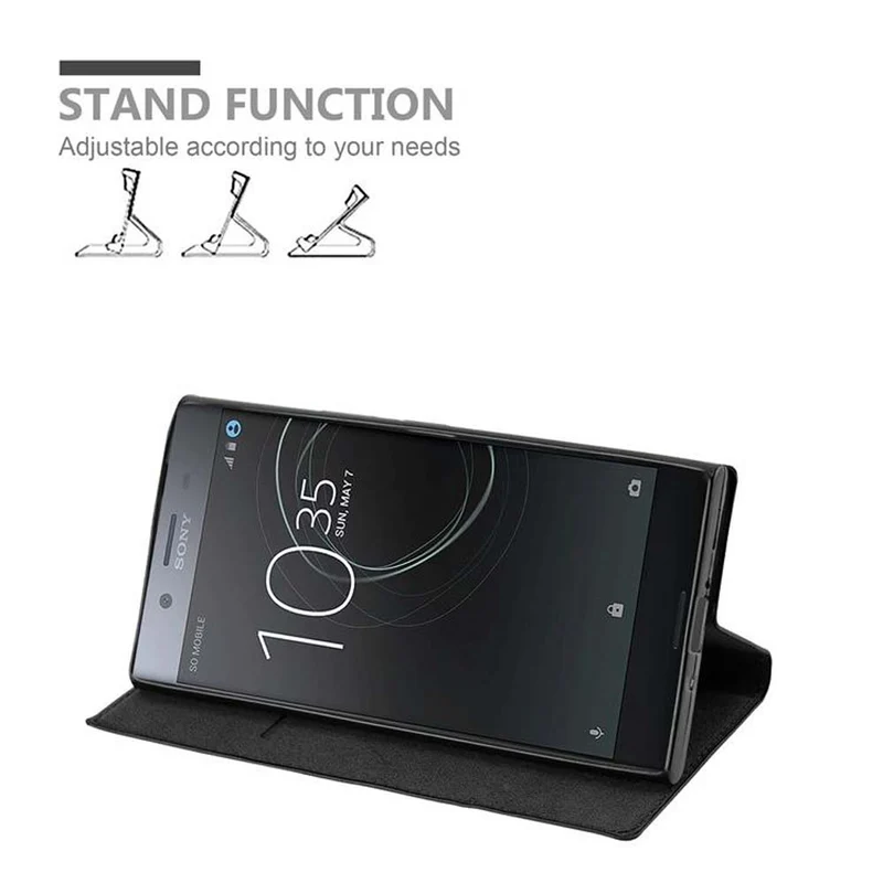 Cadorabo Hülle kompatibel mit Sony Xperia XZ PREMIUM Schutzhülle mit Magnetverschluss, Standfunktion und Kartenfach