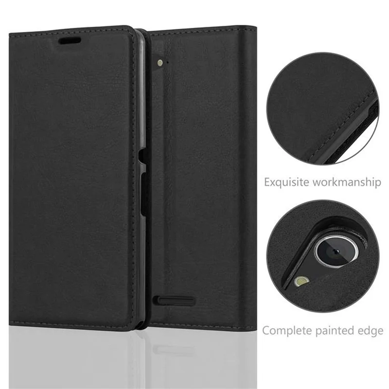 Cadorabo Hülle kompatibel mit Sony Xperia E3 Schutzhülle mit Magnetverschluss, Standfunktion und Kartenfach