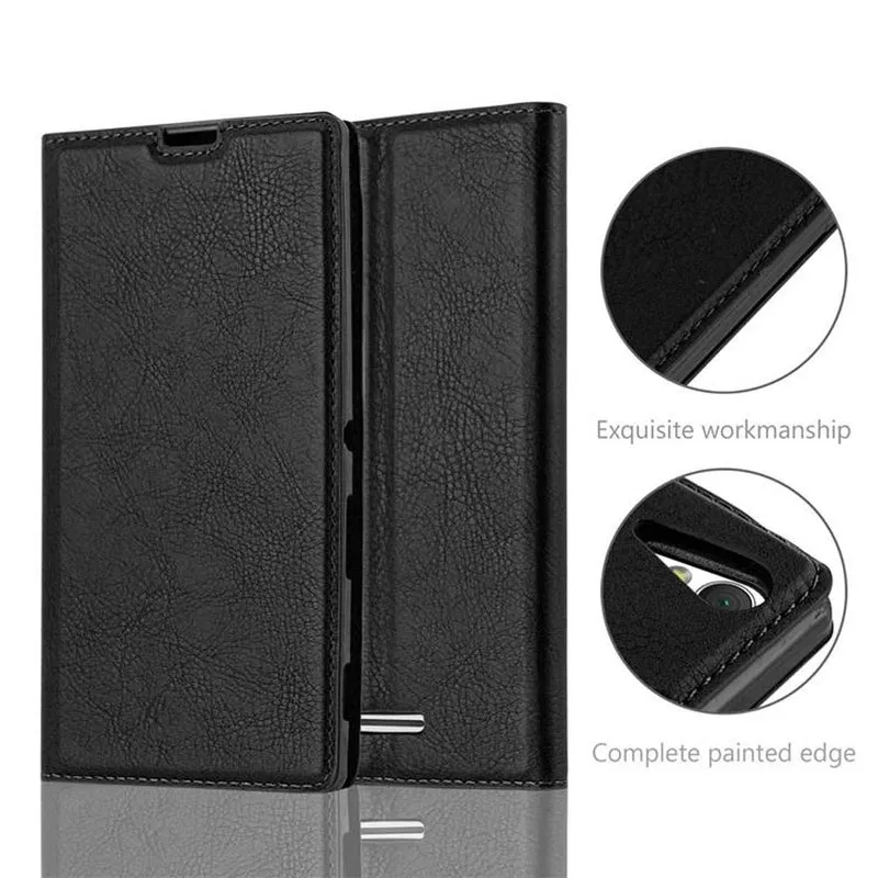 Cadorabo Hülle kompatibel mit Sony Xperia T3 Schutzhülle mit Magnetverschluss, Standfunktion und Kartenfach